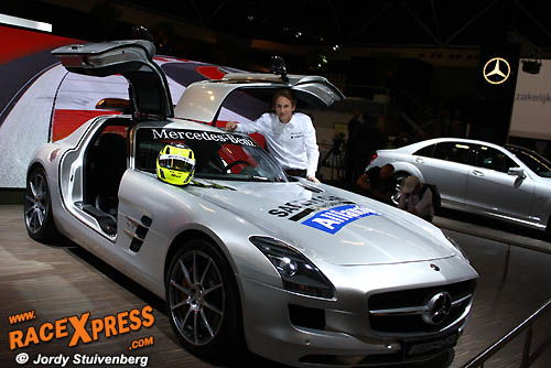 Formule 1 safetycar Mercedes, Renger van der Zande